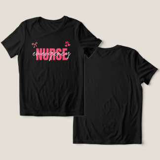 Schattige Spoedeisende Verpleegster Roze Coquette Tri-Blend Shirt