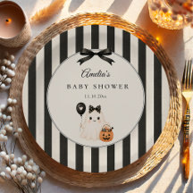 Schattige spook Halloween baby shower