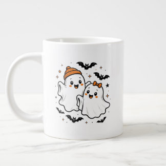 Schattige spook Halloween mok | Griezelen koffieko