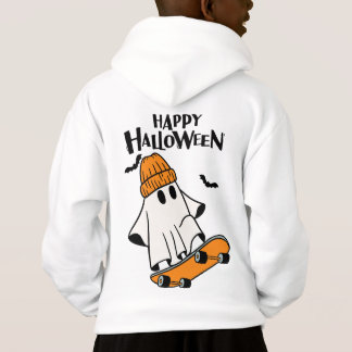 Schattige spook op skit board T-shirt