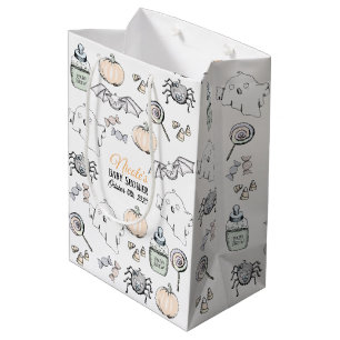 Schattige spook, vleermuis & spin halloween Baby s Medium Cadeauzakje