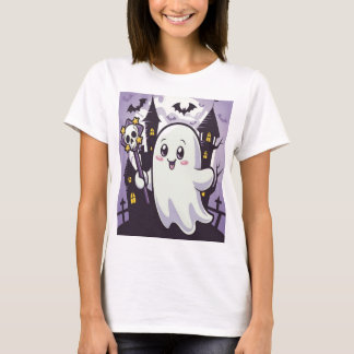 Schattige spookachtig Poster met een speelse twist T-shirt