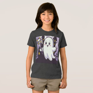 Schattige spookachtig Poster met een speelse twist Tri-Blend Shirt