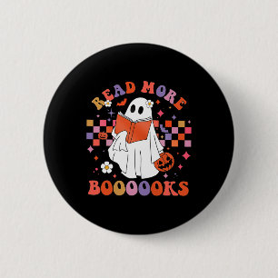 Schattige Spookboek Lees meer Boeken Funny Teacher Ronde Button 5,7 Cm