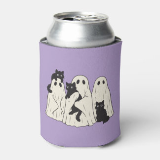Schattige spookjes en zwarte katten Halloween Blikjeskoeler