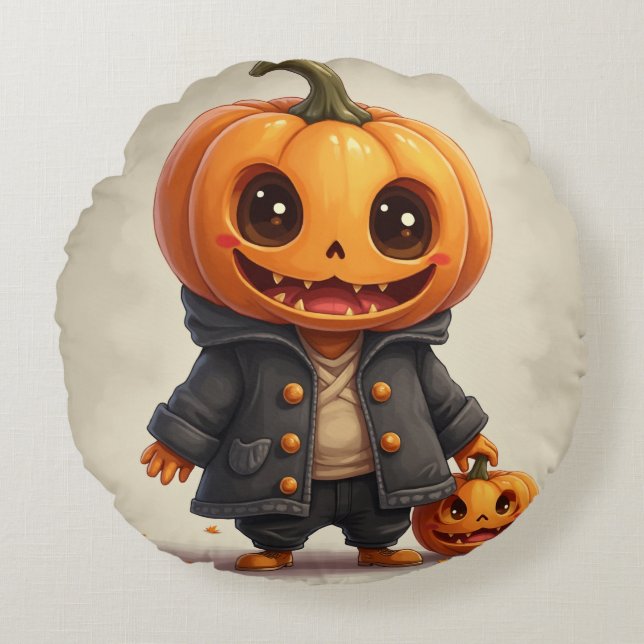 Schattige spookpersonage kussen (Voorkant)