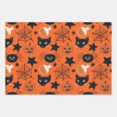 Schattige Spooky Fun Halloween Pattern voor kinder Inpakpapier Vel (Voorkant 2)