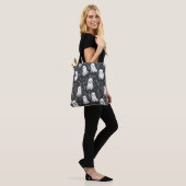 Schattige Spooky Ghost Halloween Pattern Draagtas (Op model)