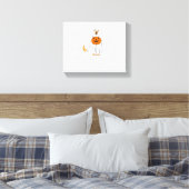 Schattige Spooky Golden Retriever Ghost Classic T- Canvas Afdruk (Insitu (Slaapkamer))