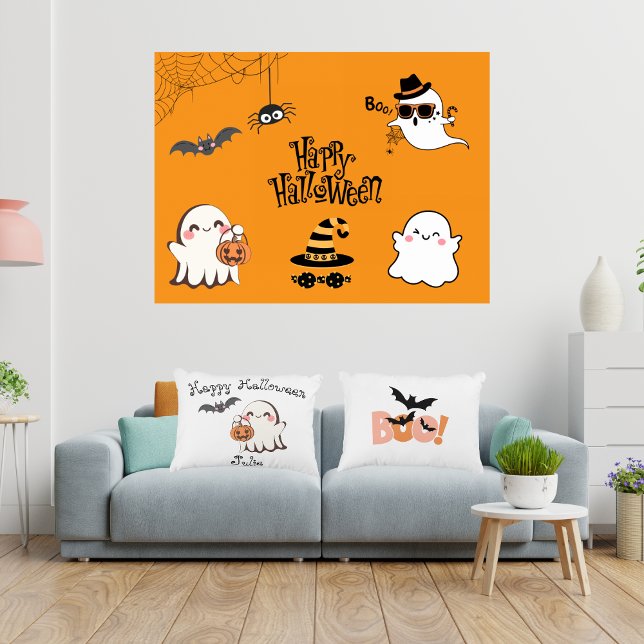 Schattige & Spooky Halloween Accent Pillow Kussen (Creator heeft geüpload)
