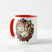 Schattige Spring Bunny Konijn Baby Konijnen Mok (Voorkant links)