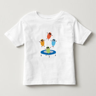 Schattige springende Snoepjes bonen dragen zonnebr Kinder Shirts