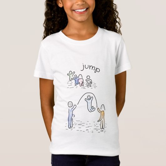 Schattige sprinkhaan voor meisjes T-Shirt (Voorkant)