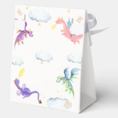 Schattige sprookjesachtige magische draak Baby sho Bedankdoosjes (Achterkant)