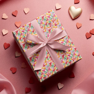 Schattige Squishy Sweet Snoep Heart Cadeaupapier