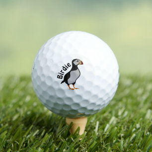 Schattige staande Puffin-Cartoon voor paarden Golfballen
