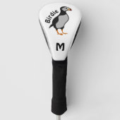 Schattige staande Puffin-Cartoon voor paarden Golfheadcover (Voorkant)