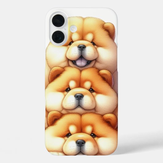 SCHATTIGE STAPEL CHOW CHOW PUPPY DOGS Case-Mate iPhone CASE (Achterkant)