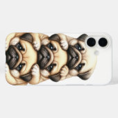 SCHATTIGE STAPEL PUPPYHONDEN Case-Mate iPhone CASE (Achterkant (horizontaal))