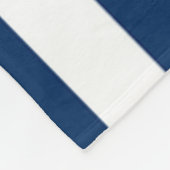 Schattige Starfish, marineblauw Stripes-gepersonal Fleece Deken (Hoek)