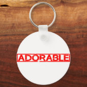 Schattige stempel sleutelhanger (Voorkant)
