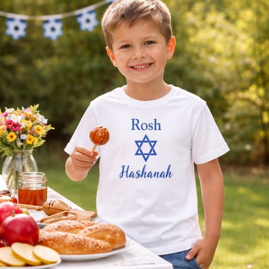 Schattige ster van David Rosh Hashanah Kinder Shirts