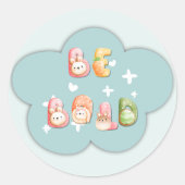 Schattige sticker | Wees dapper (Voorkant)