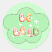 Schattige sticker | Wees dapper (Voorkant)