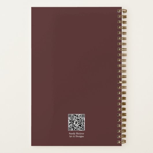 Schattige stijl Chibi Kawaii Girl Art Notitieboek (Achterkant)