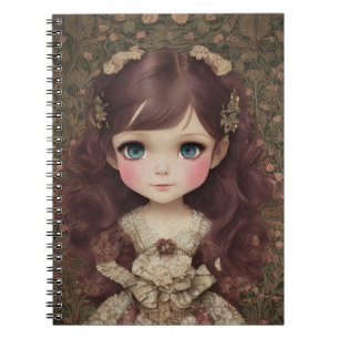 Schattige  stijl Chibi Kawaii Girl Art Notitieboek