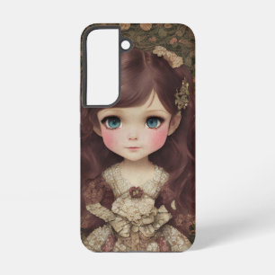 Schattige  stijl Chibi Kawaii Girl Art Samsung Galaxy Hoesje