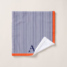 Schattige stijlvol blauw en Sinaasappel gestreepte