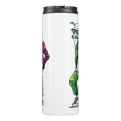 Schattige Stijlvolle Dier Mode Best Thermosbeker (Achterkant)