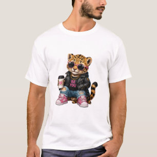 Schattige stijlvolle tijger t-shirt