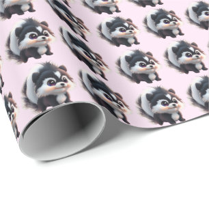 Schattige stinkdier bosdieren bos vrienden  cadeaupapier