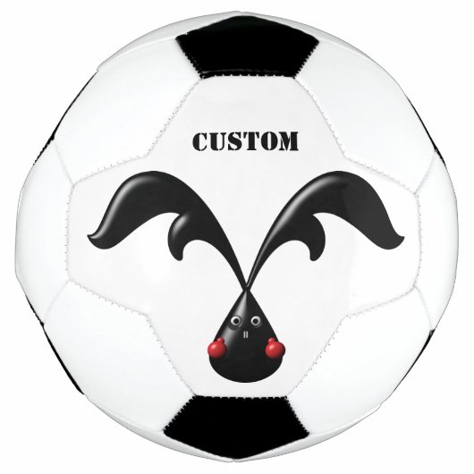Schattige Stoer Konijntje Boxerkonijn Voetbal (Voorkant)