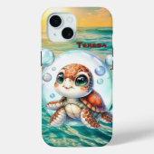 Schattige strand zee schildpad Case-Mate iPhone case (Achterkant)