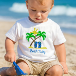 Schattige strandbaby