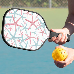 Schattige strandpatroon pickleball paddle