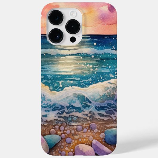 schattige strandzeeliefhebbers Case-Mate iPhone case (Achterkant)