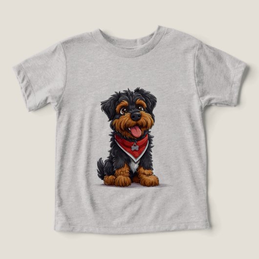 Schattige stripstijl hond (Design voorkant)