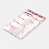 Schattige Sugar Skull Dagelijks Maaltijden Plan Post-it® Notes (Schuin)