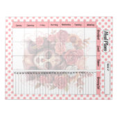 Schattige Sugar Skull Weekly Meal Plan Notitieblok (Voorkant)