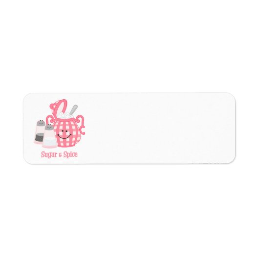 Schattige Sugar & Spice Label (Voorkant)