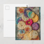 Schattige suiker koekjes briefkaart (Voorkant / Achterkant)