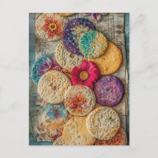 Schattige suiker koekjes briefkaart (Voorkant)