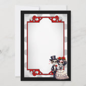 Schattige Suiker Schedel Bedankkaart (Achterkant)