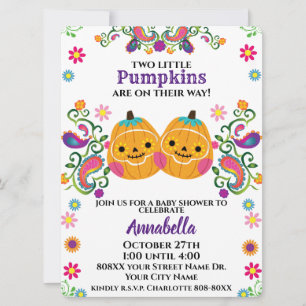 Schattige Suiker Schedel Pompoen Halloween Baby Tw Kaart