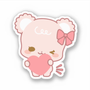 Schattige suikerbolletjes sticker