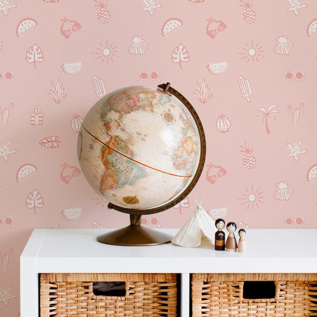 Schattige Summer Love Beach Fun Behang (Creator heeft geüpload)
